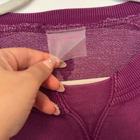NWT Free People Movement x Hatch Intercept Maternity Pullover Neon Purple Large - Picture 9 of 9